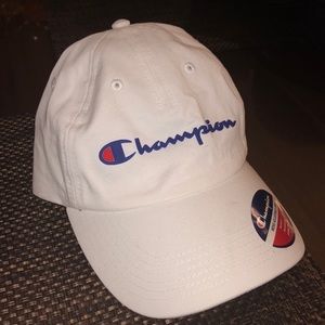 White Champion Hat